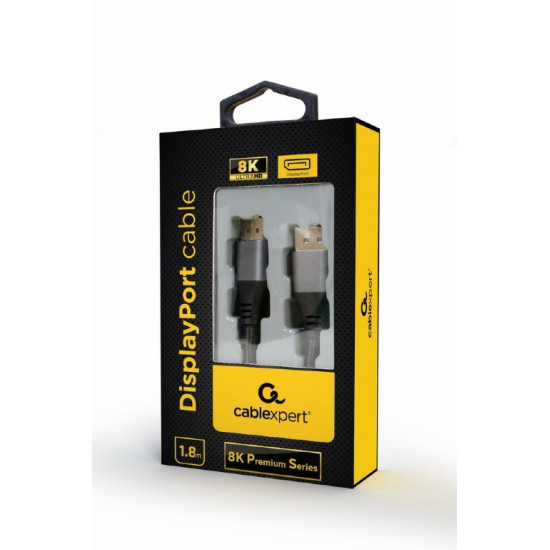 Kabel DisplayPort Premium 8K 1.8m czarny 