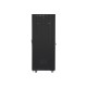 Szafa instalacyjna rack stojąca 19 37u 600x800 czarna, drzwi szklane lcd (Flat pack)