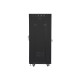 Szafa instalacyjna rack stojąca 19 27U 600x600 czarna, drzwi szklane LCD (Flat pack)