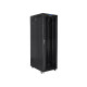 Szafa instalacyjna rack stojąca 19 42U 800x1000 czarna, drzwi szklane LCD (Flat pack)
