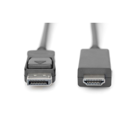 Kabel adapter DisplayPort 1.2 z zatrzaskiem 4K 60Hz UHD Typ DP/HDMI A M/M czarny 3m