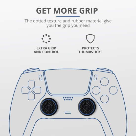 Zestaw nakładek GXT266 4 pak Thumb Grips PS5