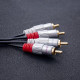Kabel 2xRCA męski / 2xRCA męski | 3m | czarny 