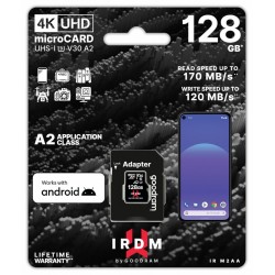 Karta pamięci microSD IRDM 128GB UHS-I U3 A2  + adapter