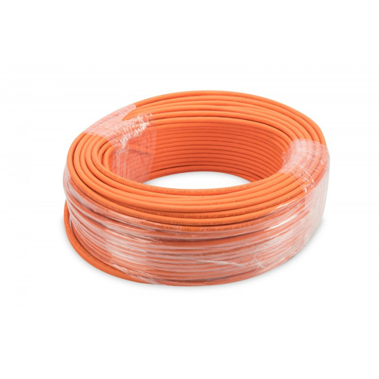 Kabel S/FTP kat. 7 100m (rolka) LS0H-3 drut pomarańczowy