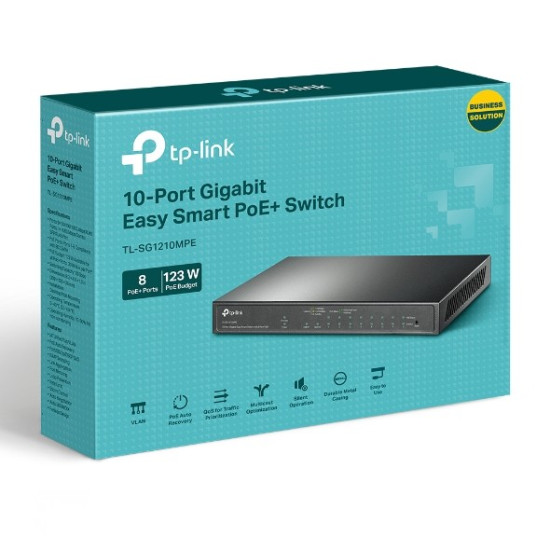 Switch SG1210MPE  Smart 8GE PoE+ 1GE 1SFP