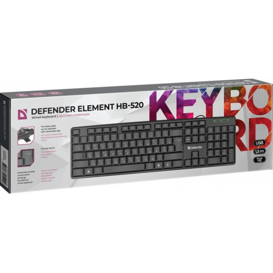 Klawiatura biurowa defender ELEMENT HB-520