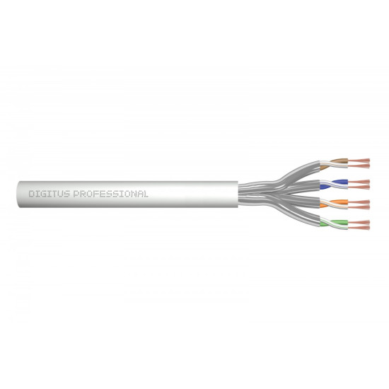 Kabel teleinformatyczny patchcordowy kat.6A, U/FTP, linka, AWG 27/7, LSOH, 305m, szary, karton