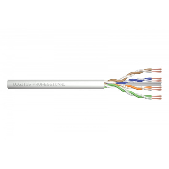 Kabel teleinformatyczny patchcordowy kat.6A, U/UTP, linka, AWG 26/7, LSOH, 100m, szary, karton