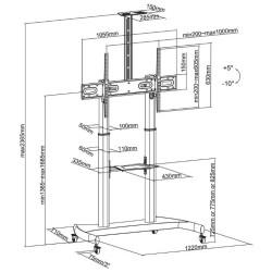 Wózek do monitora PLASMA-M1950E