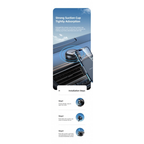 Uchwyt na kokpit lub do szyby US-ZJ063 Czarny 