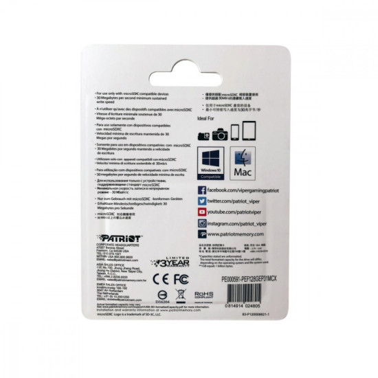 Karta microSDXC 128GB V30 