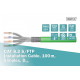 Kabel teleinformatyczny instalacyjny kat.8.2, S/FTP, Dca, AWG 22/1, LSOH, 100m, Zielony
