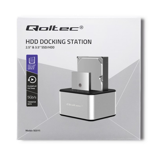 Stacja dokująca dysków 2xHDD/SSD | 2.5