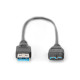 Kabel połączeniowy USB 3.1 Gen.1 SuperSpeed 5Gbps Typ USB A/microUSB B M/M czarny 0,25m