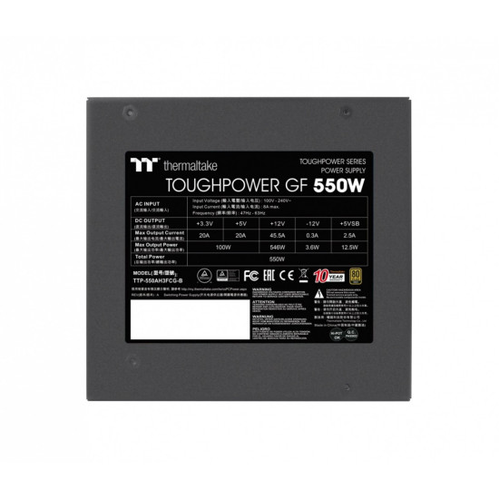 Zasilacz - ToughPower GF 550W Modular 80+Gold 