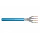 Kabel teleinformatyczny instalacyjny kat.6A, S/FTP, Eca, drut, AWG 23/1, LSOH, 100m ofoliowany Niebieski