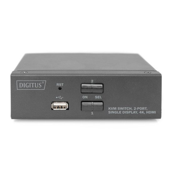 Przełącznik KVM 2 portowy HDMI, 4K 30Hz