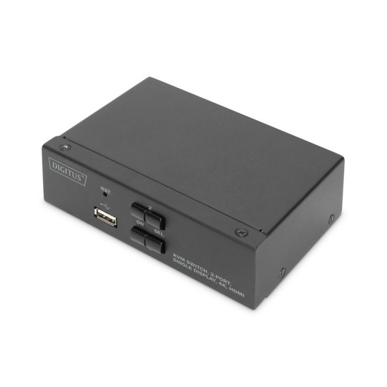 Przełącznik KVM 2 portowy HDMI, 4K 30Hz