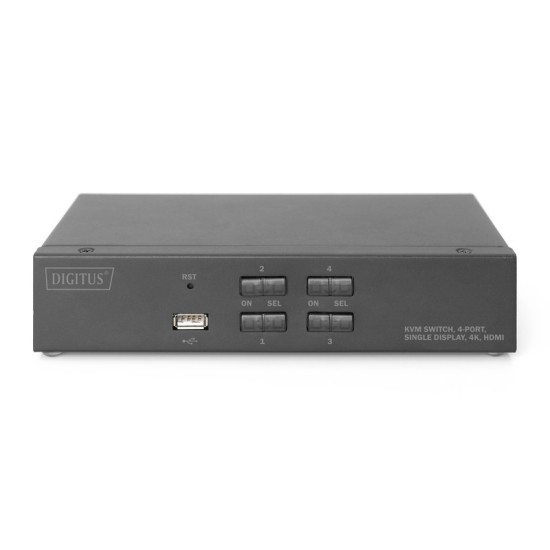 Przełącznik KVM 4 portowy HDMI, 4K 30Hz