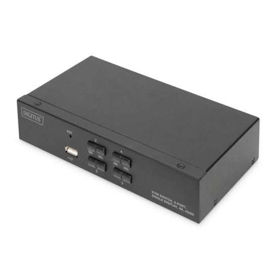 Przełącznik KVM 4 portowy HDMI, 4K 30Hz