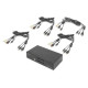 Przełącznik KVM 4 portowy HDMI, 4K 30Hz