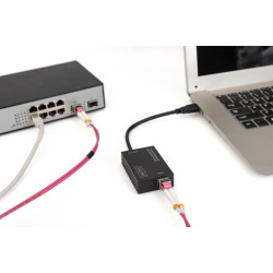 Karta sieciowa przewodowa USB 3.0 A do RJ45 Gigabit SFP Ethernet 1 Gbps Fiber Chipset RTL8153