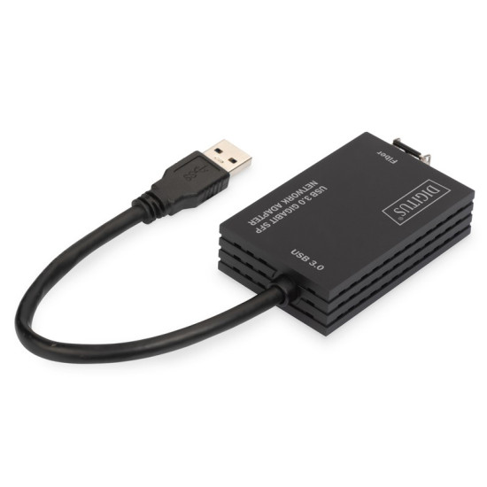 Karta sieciowa przewodowa USB 3.0 A do RJ45 Gigabit SFP Ethernet 1 Gbps Fiber Chipset RTL8153