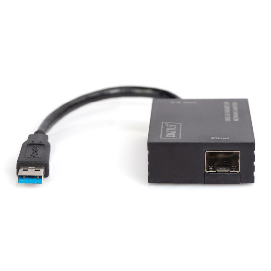 Karta sieciowa przewodowa USB 3.0 A do RJ45 Gigabit SFP Ethernet 1 Gbps Fiber Chipset RTL8153