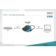 Karta sieciowa przewodowa USB 3.0 A do RJ45 Gigabit SFP Ethernet 1 Gbps Fiber Chipset RTL8153