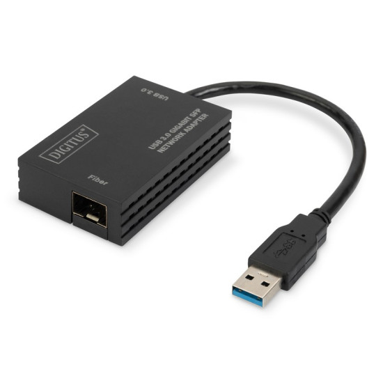 Karta sieciowa przewodowa USB 3.0 A do RJ45 Gigabit SFP Ethernet 1 Gbps Fiber Chipset RTL8153