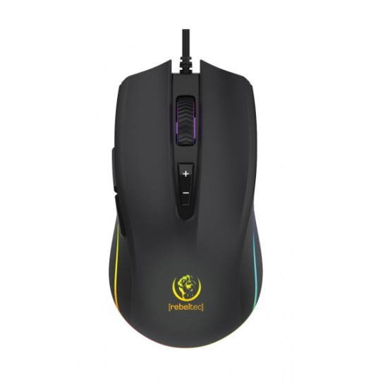 Mysz dla graczy przewodowa Predator Sensor SUNPLUS 190, rozdzielczość:800/1600/2400/4800/6400 DPI, 7 przycisków i rolka