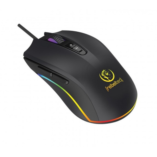 Mysz dla graczy przewodowa Predator Sensor SUNPLUS 190, rozdzielczość:800/1600/2400/4800/6400 DPI, 7 przycisków i rolka
