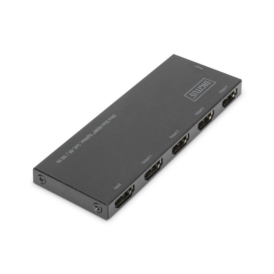 Rozdzielacz (Splitter) Ultra Slim HDMI 1x4 4K 60Hz 3D HDR HDCP 2.2 18 Gbps Micro USB