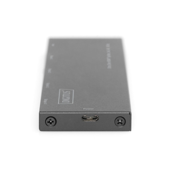 Rozdzielacz (Splitter) Ultra Slim HDMI 1x4 4K 60Hz 3D HDR HDCP 2.2 18 Gbps Micro USB