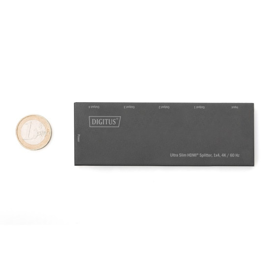 Rozdzielacz (Splitter) Ultra Slim HDMI 1x4 4K 60Hz 3D HDR HDCP 2.2 18 Gbps Micro USB