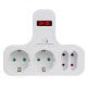 Gniazdko prądowe x4 z wyłącznikiem typ F MCE244 