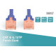 Patch Cord RJ45/RJ45 Kat.6 250MHz U/UTP AWG27/7 PE 5,0m Niebieski