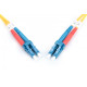 Patchcord FO SM 09/125 OS2 LC-LC duplex 1m żółty 