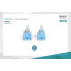 Patch cord U/UTP kat.5e PVC 0,25m szary 