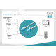 Patch cord U/UTP kat.5e PVC 1m Biały 