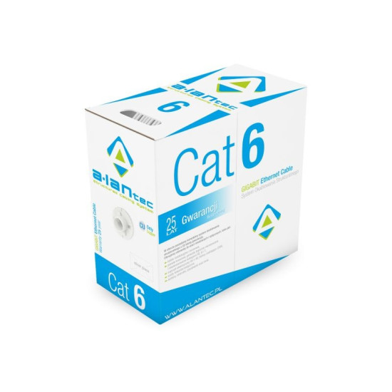 Kabel U/UTP kat.6 Dca 23AWG LSOH 305m - 25 lat gwarancji