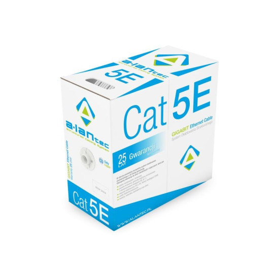 Kabel U/UTP typu linka kat.5E Fca 26/7AWG PVC 305m - 25 lat gwarancji