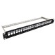 Patch panel 24 porty 1U modularny 