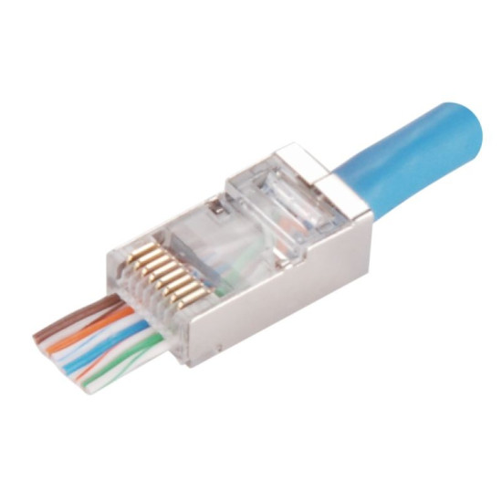 Wtyk przelotowy RJ45 STP kat.5e (opakowanie 100 sztuk)