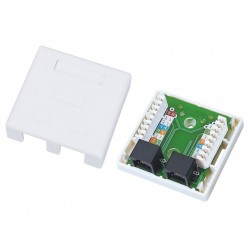 Gniazdo natynkowe UTP kat.6 2xRJ45