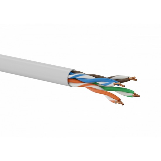 Kabel U/UTP typu linka kat.5E Fca 26/7AWG PVC Szary 100m - 25 lat gwarancji