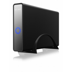 Obudowa IB-382H-C31 2,5/3,5 HDD z wbudowanym HUB 1xUSB-C, 2xUSB -A,  12V2A