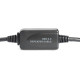 Kabel przedłużający USB 2.0 HighSpeed Typ USB A/USB A M/Ż aktywny, czarny 20m