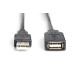 Kabel przedłużający USB 2.0 HighSpeed Typ USB A/USB A M/Ż aktywny, czarny 15m